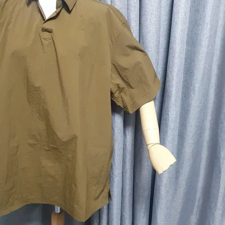 [BUNJANG] Vintage Square Collar Oversized Shirt Blouse / 사각사각 오버 셔츠블라우스