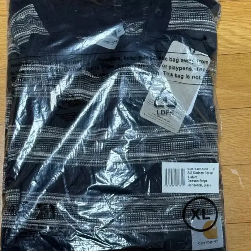 [BUNJANG] Carhartt Dodson Stripe Pocket T-Shirt XL Black / 칼하트 도드슨 스트라이프 포켓 반팔 XL 블랙