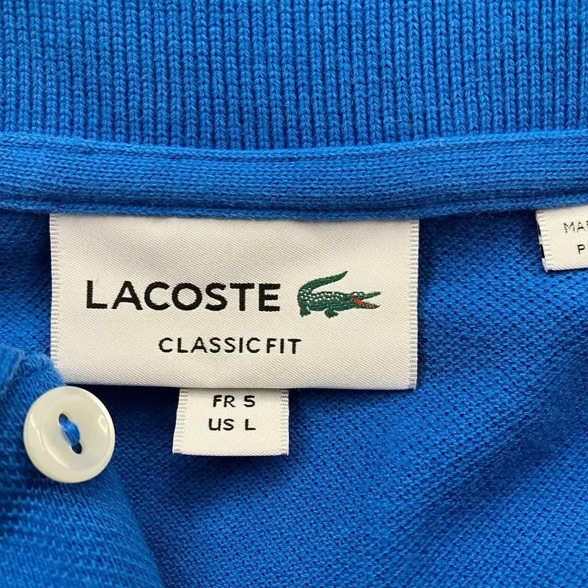 [BUNJANG] Lacoste Short Sleeve Polo Shirt L / 라코스테(LACOSTE) 카라 반팔티 US-L