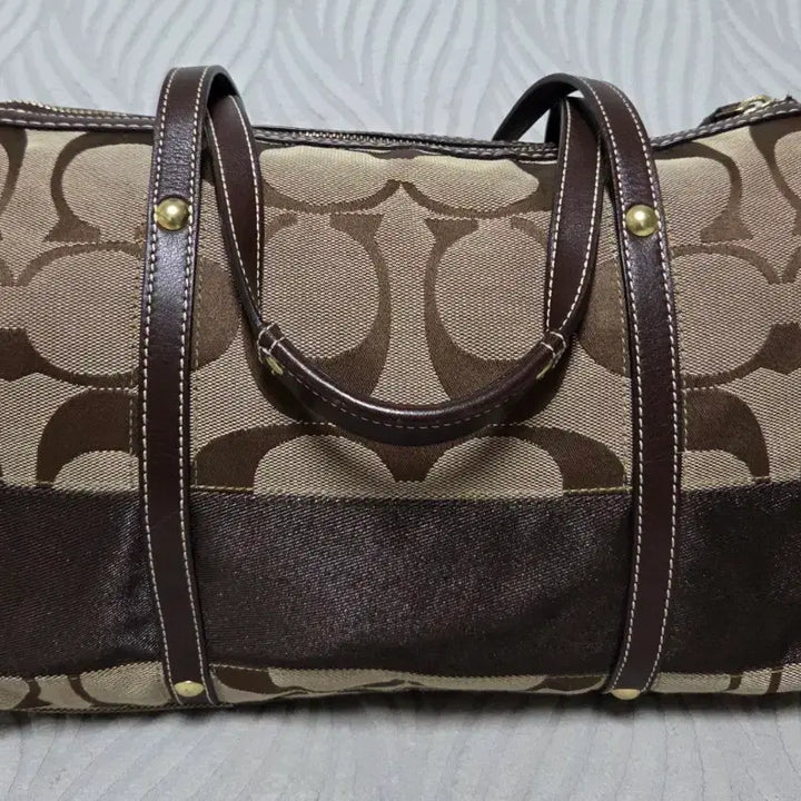 [BUNJANG] Coach Signature Canvas Tote Bag Brown / 코치 시그니처 캔버스 토트백 브라운
