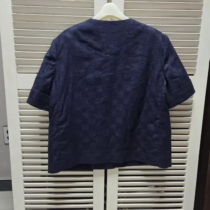[BUNJANG] Karl Lagerfeld Silk Blend Tweed Short Sleeve Jacket / 칼라거펠트  마혼방 트위드 반팔자켓