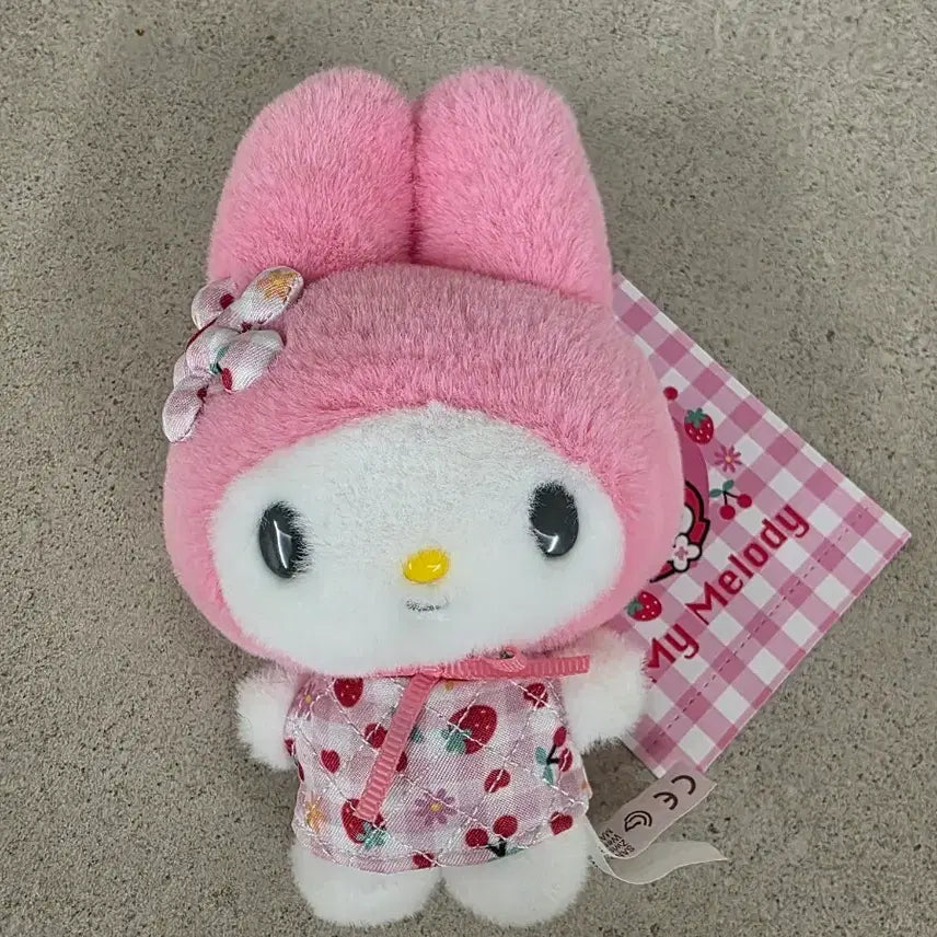 [BUNJANG] Sanrio My Melody Quilted Keychain Plush / 산리오 모두의 퀼트 마이멜로디 키링 인형