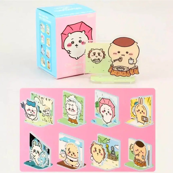 [BUNJANG] Chiikawa Montsuki Acrylic Stand + Stamp (Kurimanju) / 확정) 먼작귀 치이카와 아크릴 스탠드+스탬프 (쿠리만쥬)