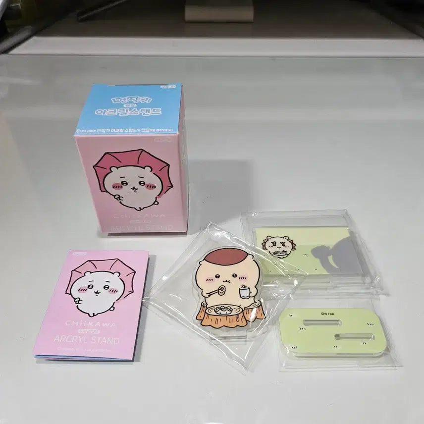 [BUNJANG] Chiikawa Montsuki Acrylic Stand + Stamp (Kurimanju) / 확정) 먼작귀 치이카와 아크릴 스탠드+스탬프 (쿠리만쥬)
