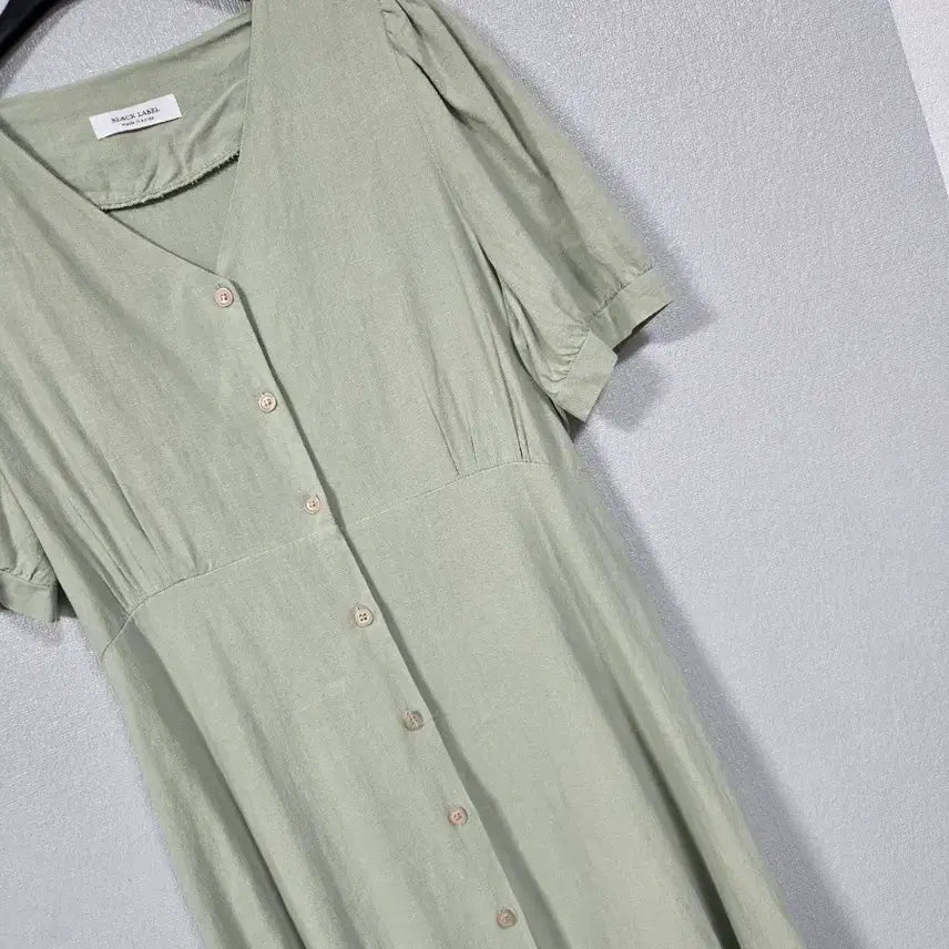 [BUNJANG] Black Label V-Neck Linen Dress / 블랙라벨 브이넥 린넨원피스 66