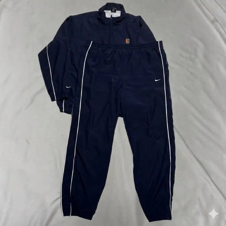 [BUNJANG] Nike Golf Navy Windbreaker &amp; Nylon Pants Set-Up (Large) / 나이키 셋업 L