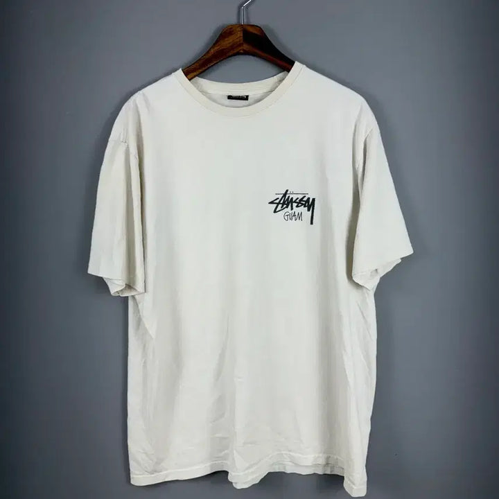 [BUNJANG] Stussy Guam Big Logo Print Short Sleeve T-Shirt / 스투시 GUAM 빅로고 프린팅 반팔 티셔츠E119