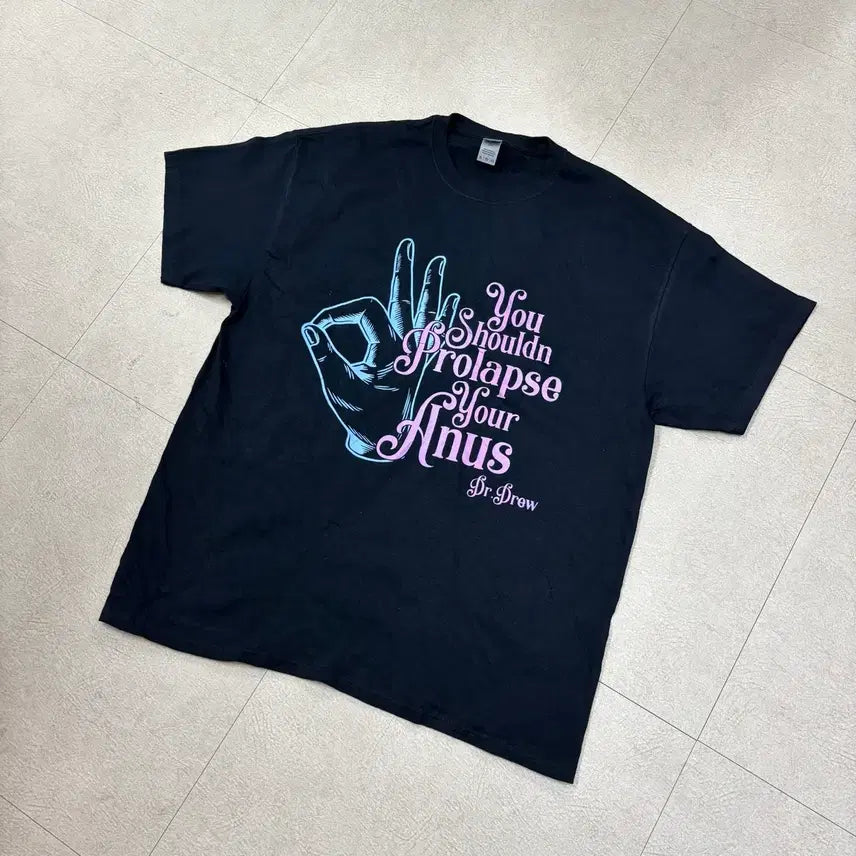 [BUNJANG] Gildan Dr. Drew Printed T-Shirt / 길단 Dr drew 프린팅 티셔츠
