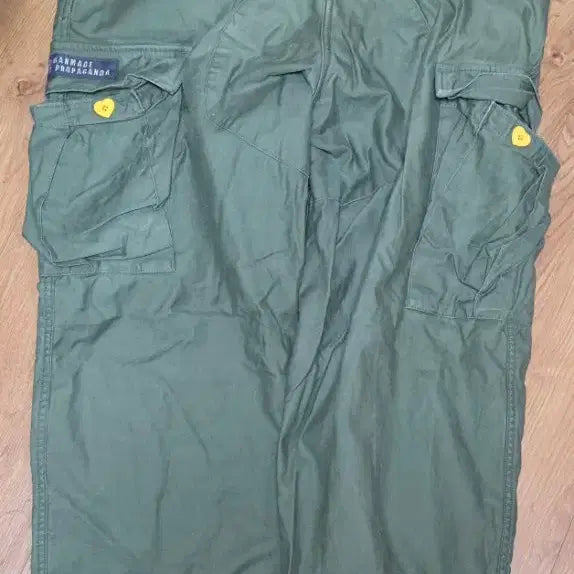 [BUNJANG] Human Made Military Heart Button Cargo Pants L / (미착용) 휴먼메이드 밀리터리 하트 버튼 카고 팬츠 L