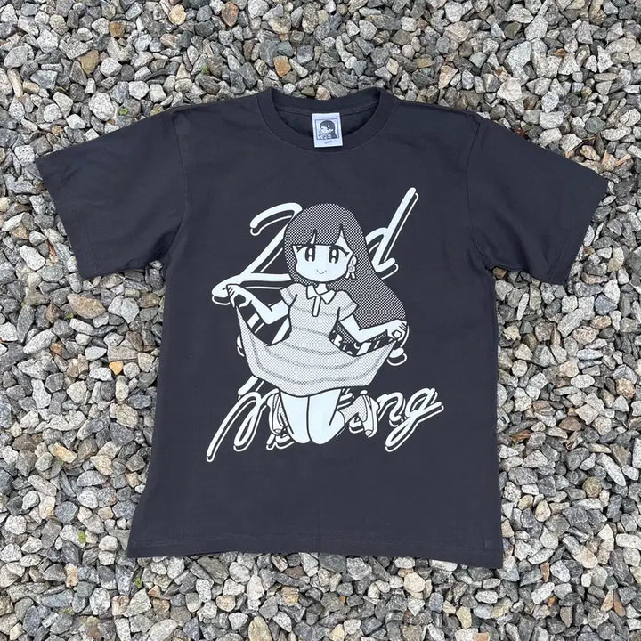 [BUNJANG] Aichan Printing Short Sleeve T-Shirt / 고바야시 아이카 아이짱 프린팅 반팔 (실측확인)