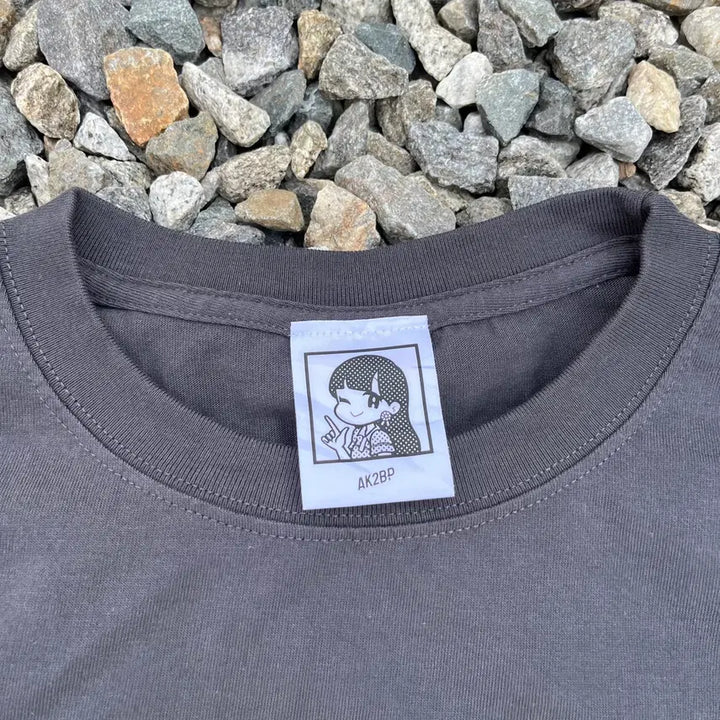 [BUNJANG] Aichan Printing Short Sleeve T-Shirt / 고바야시 아이카 아이짱 프린팅 반팔 (실측확인)