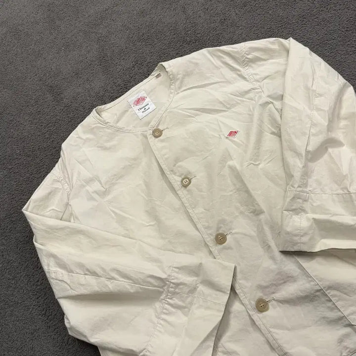 [BUNJANG] Danton Cotton Weather Collarless Short Jacket / [정품/38] DANTON 단톤 코튼 웨더 카라리스 숏 자켓