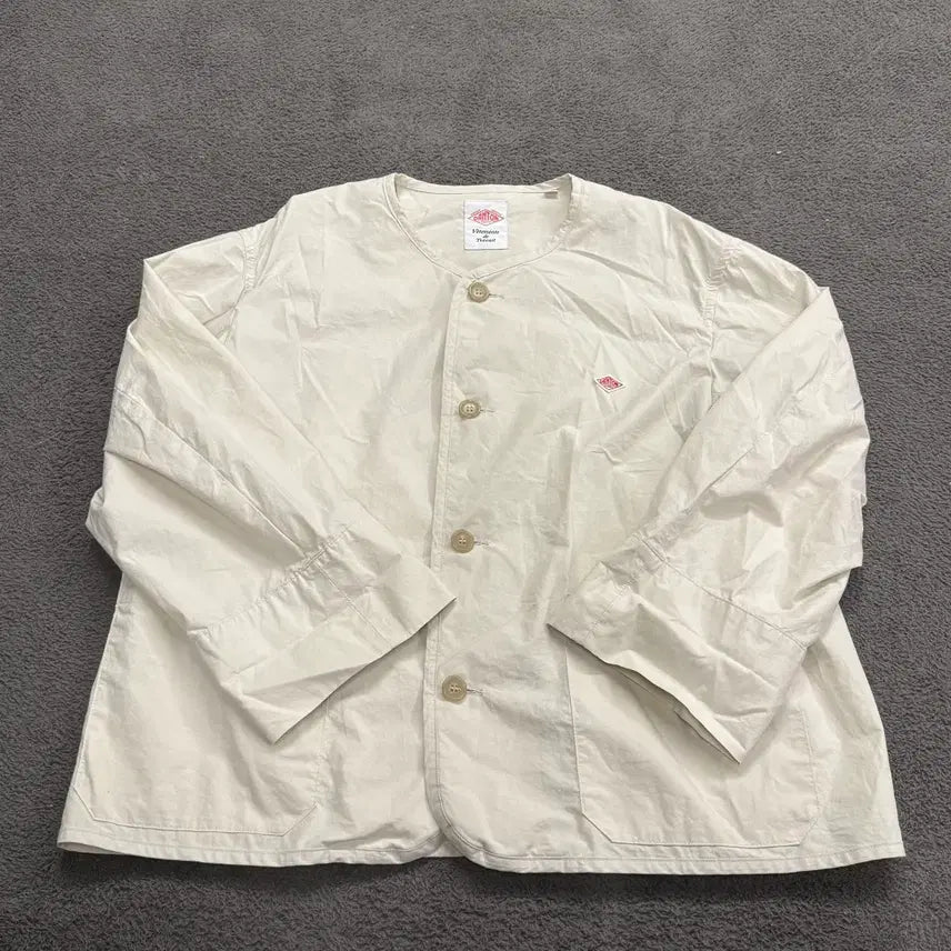 [BUNJANG] Danton Cotton Weather Collarless Short Jacket / [정품/38] DANTON 단톤 코튼 웨더 카라리스 숏 자켓