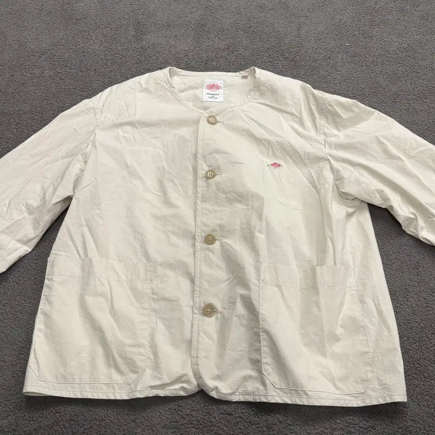[BUNJANG] Danton Cotton Weather Collarless Short Jacket / [정품/38] DANTON 단톤 코튼 웨더 카라리스 숏 자켓