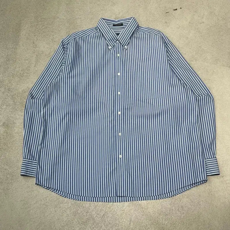 [BUNJANG] Eddie Bauer Striped Shirt / 에디바우어 스트라이프 셔츠 s11022