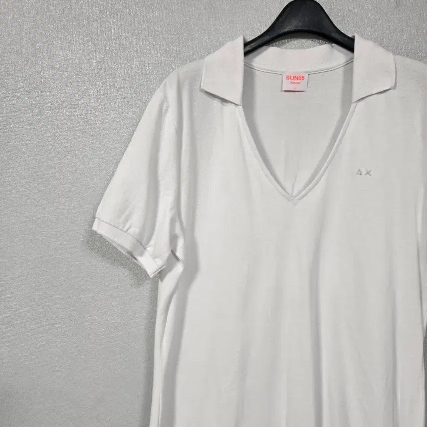 [BUNJANG] SUN68 White Collar Dress Size 66 / SUN68 AX 화이트 카라 원피스 66