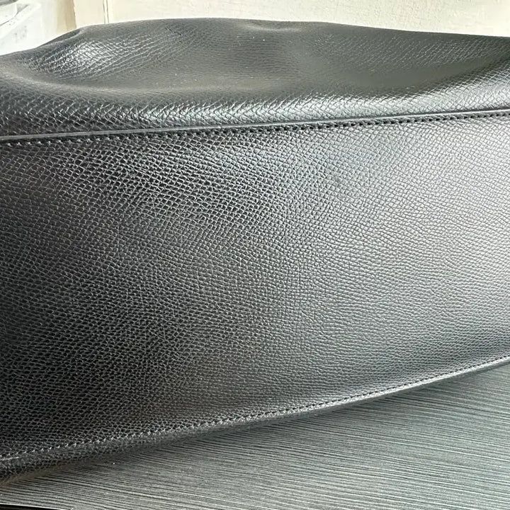 [BUNJANG] Coach Black Leather Shopper Tote Bag / 코치 블랙 레더 쇼퍼백 토트백