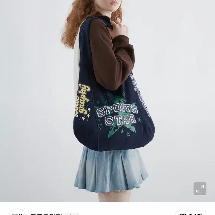 [BUNJANG] Code Graphy Messenger Sports Star Eco Bag / 코드그라피 메신저 스포츠 스타 에코백 가방