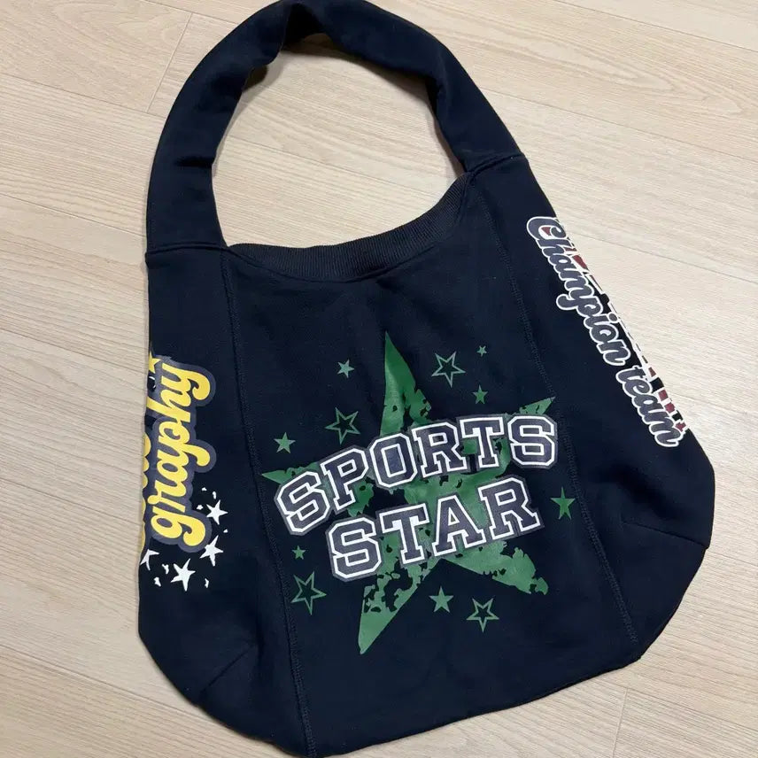 [BUNJANG] Code Graphy Messenger Sports Star Eco Bag / 코드그라피 메신저 스포츠 스타 에코백 가방