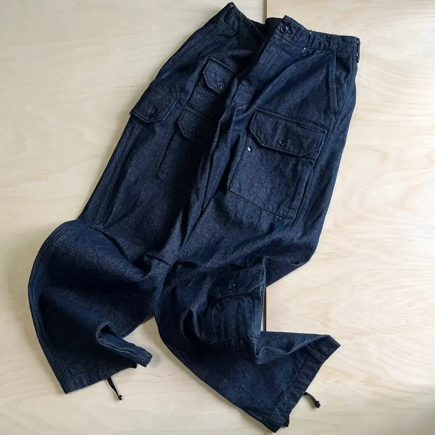 [BUNJANG] Engineered Garments Flight Denim Pants Indigo 12oz / 엔지니어드 가먼츠 플라이트 데님 팬츠 ( L )