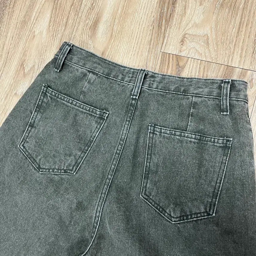 [BUNJANG] Hirisk Khaki Wide Leg Jeans (29 inch waist) / Hirisk 카키 와이드 청바지 29