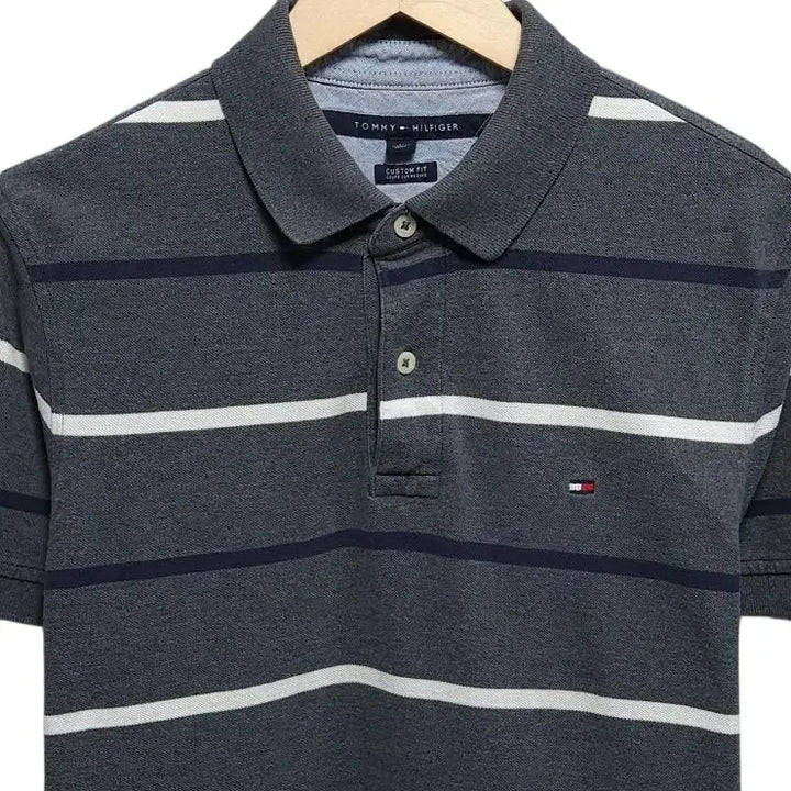 [SOLD OUT] 100 TOMMY 타미힐피거 반팔 카라티 스트라이프