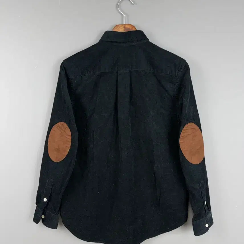 [BUNJANG] Polo Ralph Lauren Elbow Patch Shirt Black Red Pony L / 폴로 엘보패치 셔츠 블랙 레드포니 E121