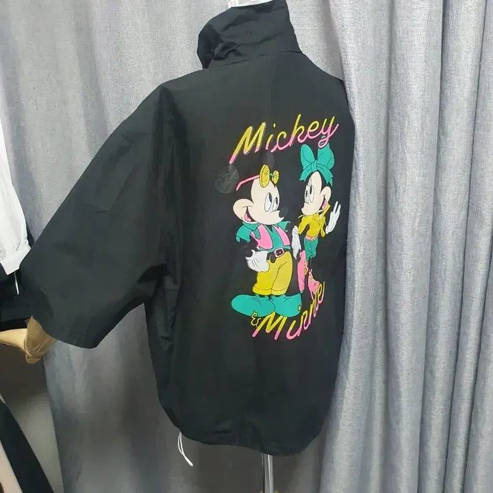 [BUNJANG] Disney Mickey Half-Sleeve Anorak / 디즈니 미키 반팔아노락