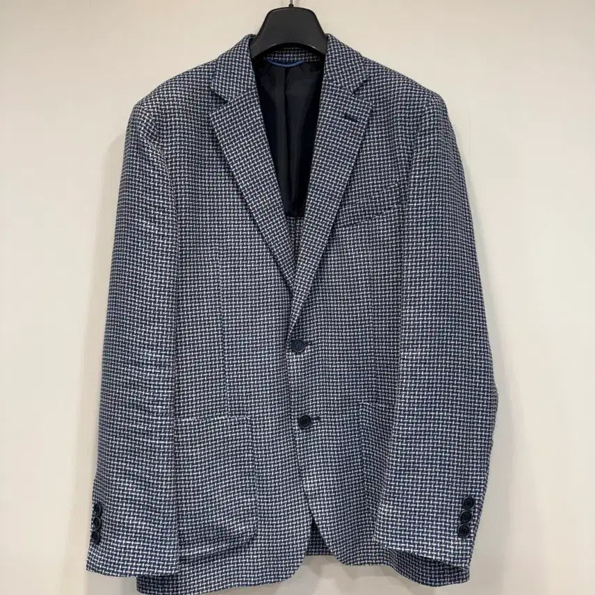 [BUNJANG] Blue Lounge Maestro Check Blazer Jacket / 블루 라운지 마에스트로 체크 블레이저 자켓