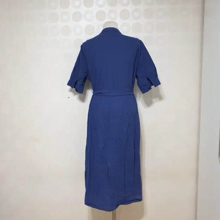 [BUNJANG] Linen Blend Long Dress Navy / 린넨원피스66/롱원피스66/원피스66/네이비원피스66