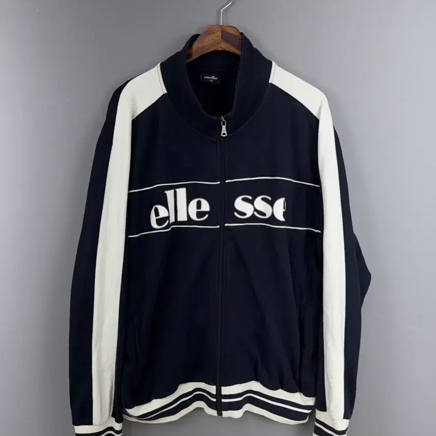 [BUNJANG] ellesse Big Logo Track Jacket Navy E122 Size 105 / 엘레쎄 빅로고 트랙자켓 네이비 E122