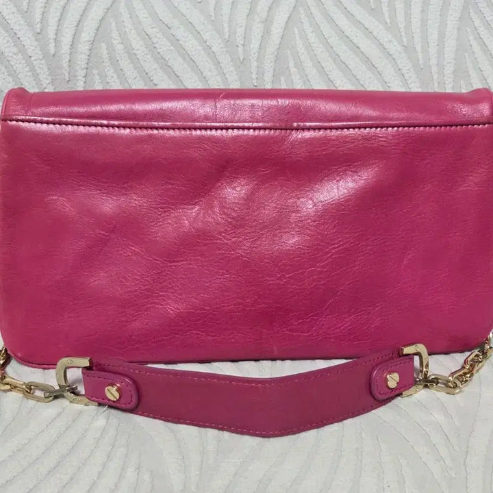 [BUNJANG] Tory Burch Pink Leather Chain Shoulder Bag / 토리버치 핑크 레더 체인 숄더백