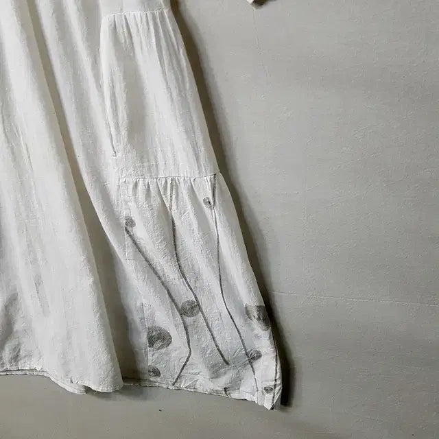 [BUNJANG] White Cotton Dress / 화이트 코튼 원피스