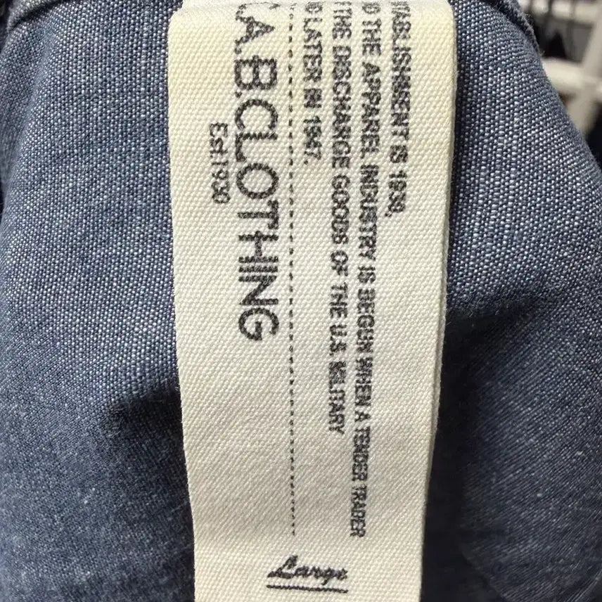 [BUNJANG] CAB Clothing Chambray Work Shirt / CAB clothing 캡클로딩 샴브레이 워크셔츠