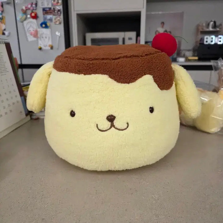 [BUNJANG] Sanrio Pompompurin Pudding Cushion / 산리오 폼폼푸린 폼푸 푸딩 쿠션