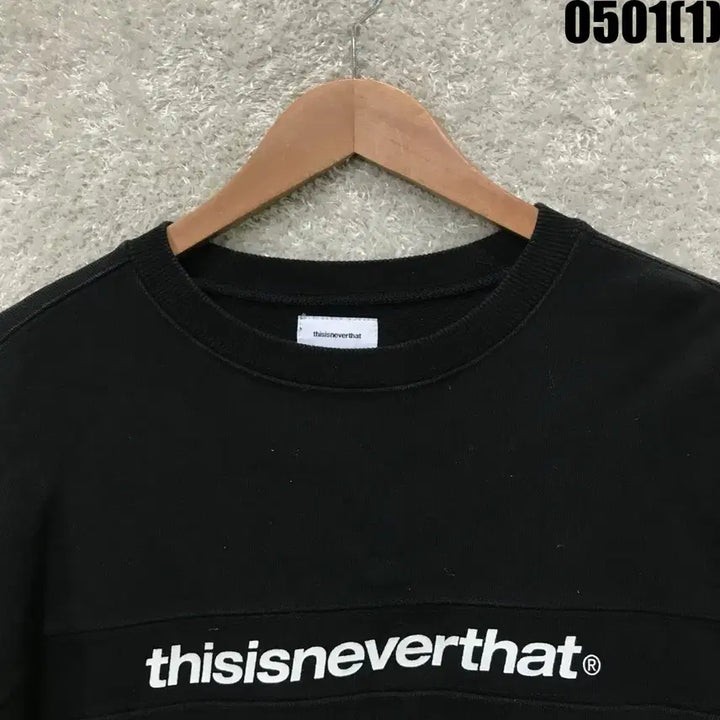 [BUNJANG] thisisneverthat Black Sweatshirt M / 디스이즈네버댓 블랙 맨투맨 티셔츠 m