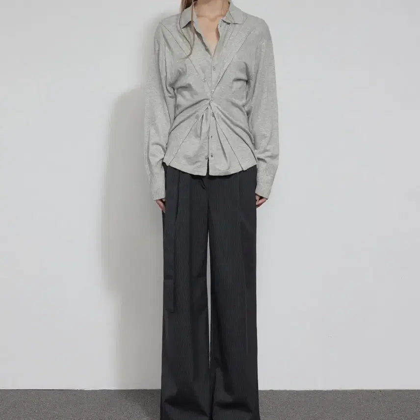 [BUNJANG] Bohemian Seoul Button Fit Cardigan - Mélange Grey / 보헤미안서울 버튼 핏 가디건 멜란지그레이