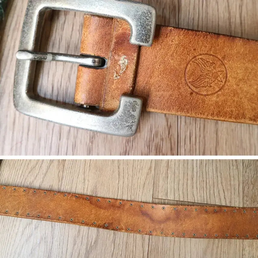 [BUNJANG] Avirex 90s Vintage Cowhide Leather Belt / 90s avirex 아비렉스 빈티지 소가죽 벨트