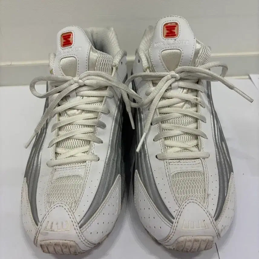 [BUNJANG] Nike Shox R4 White Metallic Silver (Women&
