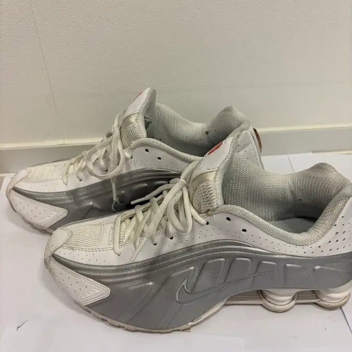 [BUNJANG] Nike Shox R4 White Metallic Silver (Women&