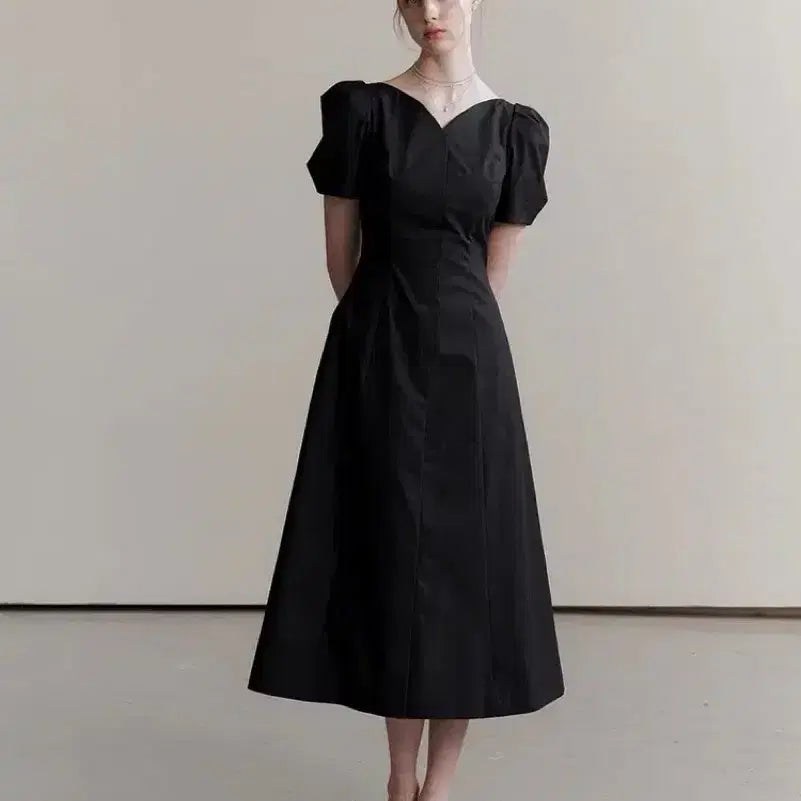 [BUNJANG] Floro Emma Dress Dark Navy XS / [XS] 플로움 엠마 드레스 다크네이비