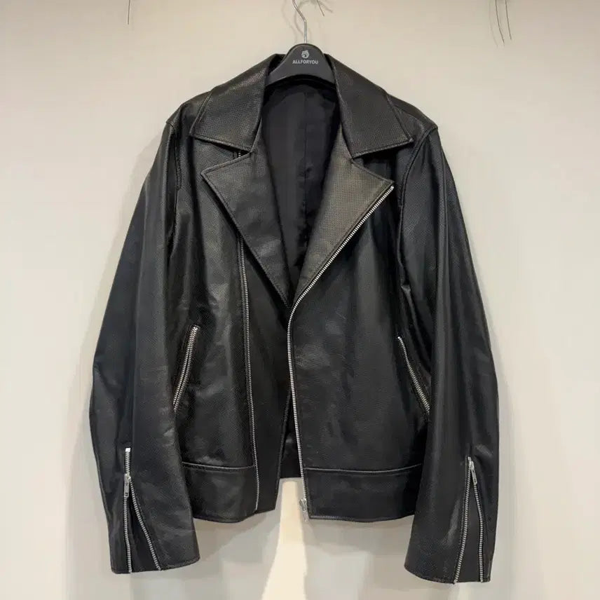 [BUNJANG] Mavello Lambskin Perforated Rider Jacket XL / 마벨로 양가죽 라이더 자켓 XL