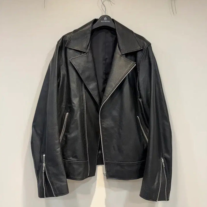 [BUNJANG] Mavello Lambskin Perforated Rider Jacket XL / 마벨로 양가죽 라이더 자켓 XL
