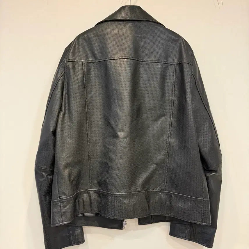 [BUNJANG] Mavello Lambskin Perforated Rider Jacket XL / 마벨로 양가죽 라이더 자켓 XL