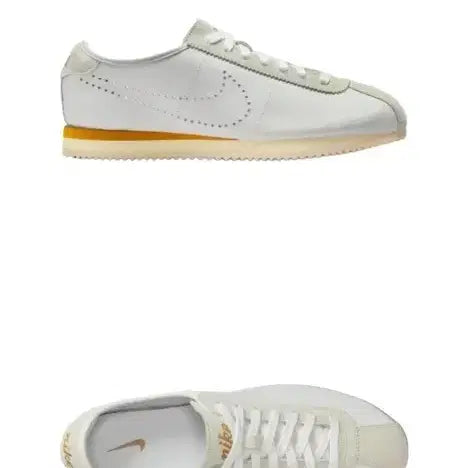 [BUNJANG] Nike Cortez LT White Yellow Sneakers / 나이키 코르테즈 LT 240