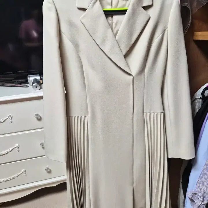 [BUNJANG] Kenneth Lady Pleated Midi Dress - Size 55 / 케네스레이디 원피스 55사이즈