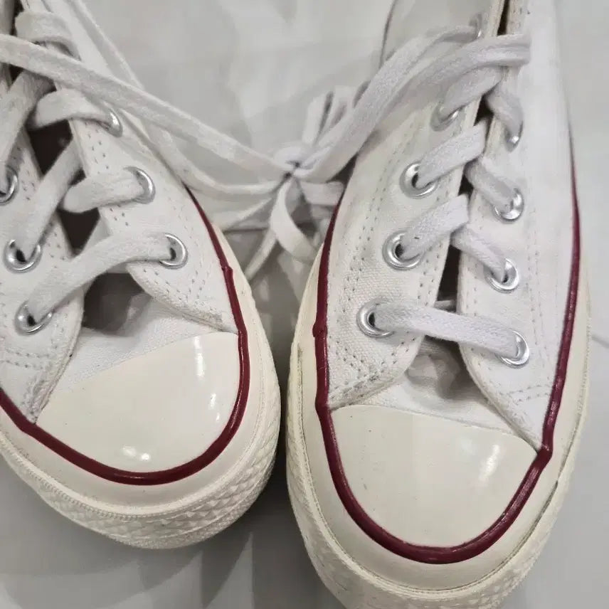 [BUNJANG] Converse Chuck Taylor All Star High White Canvas Sneakers / 컨버스 척테일러 올스타 하이 화이트