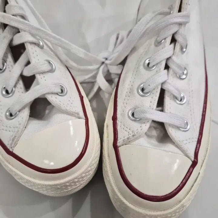 [BUNJANG] Converse Chuck Taylor All Star High White Canvas Sneakers / 컨버스 척테일러 올스타 하이 화이트
