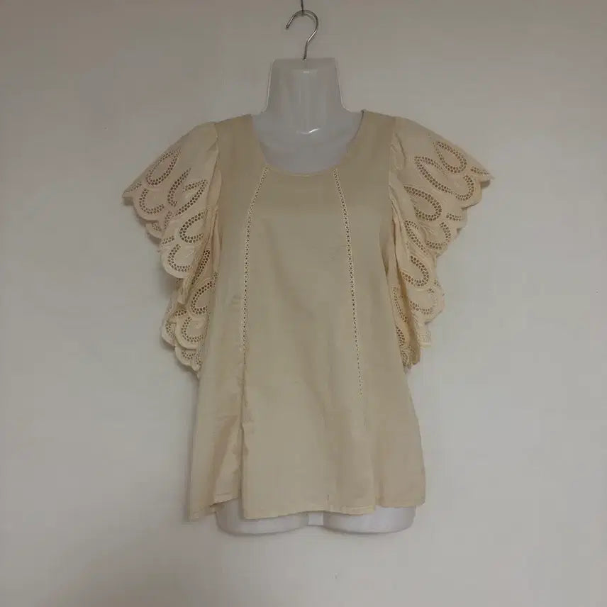[BUNJANG] Olive Lace Point Shirt / OLIVE레이스포이트 셔츠