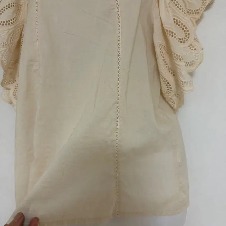 [BUNJANG] Olive Lace Point Shirt / OLIVE레이스포이트 셔츠